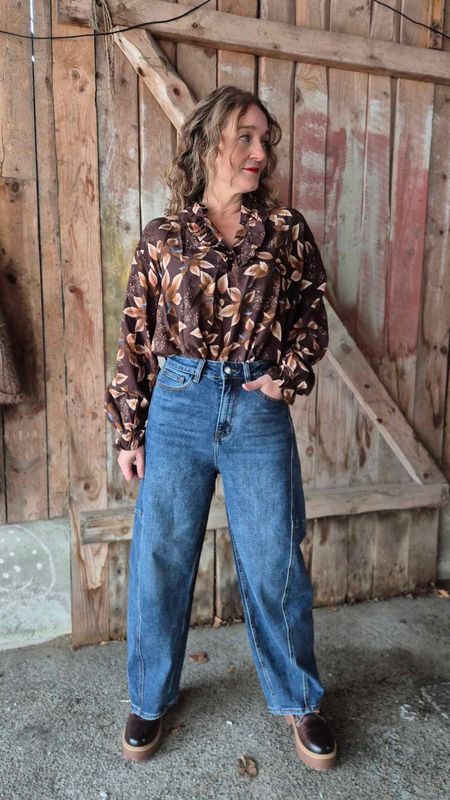 JOCELINE Bluse Marron