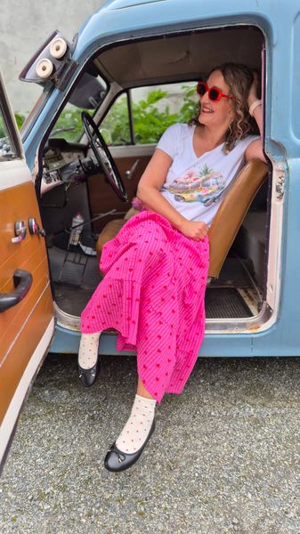 Hovedbilde NATASJA Langt Skjørt Fuxia ...