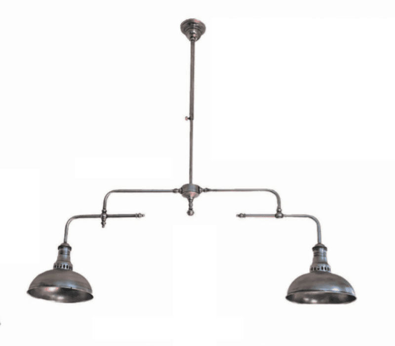TAKLAMPE dobbel Antikk Silver