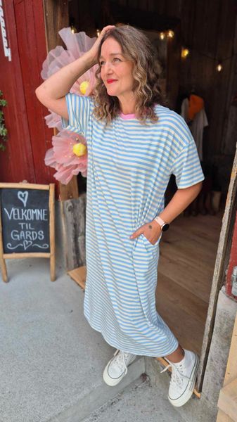 Hovedbilde VANJA Stripete Kjole Blue