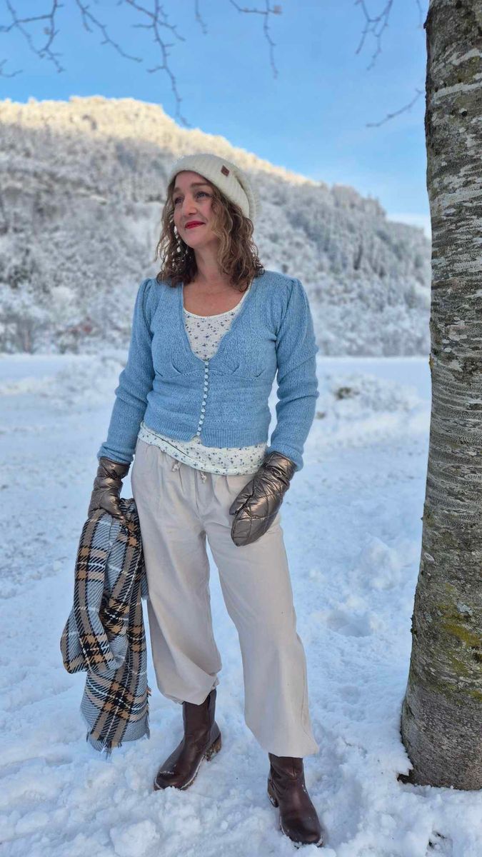 JULIETTA Cardigan Cashmere Blue Melange