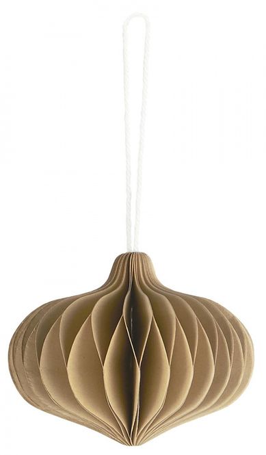 Hovedbilde PAPIRJULEKULE Brun Oval 