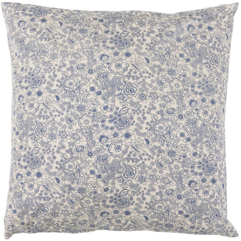 PUTETREKK Beige m/blå Blomster