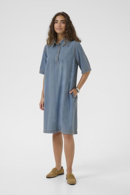 AYNA Kjole Blue/White Stripe