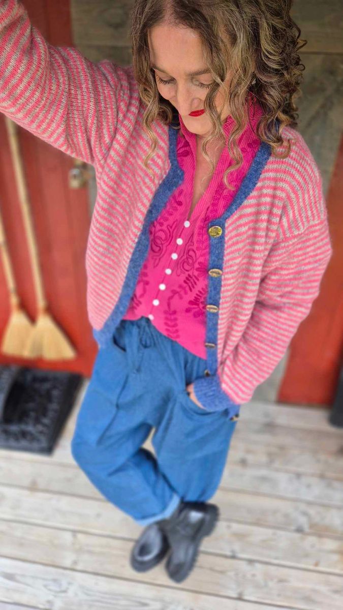 SIRI Strikket Cardigan Navy