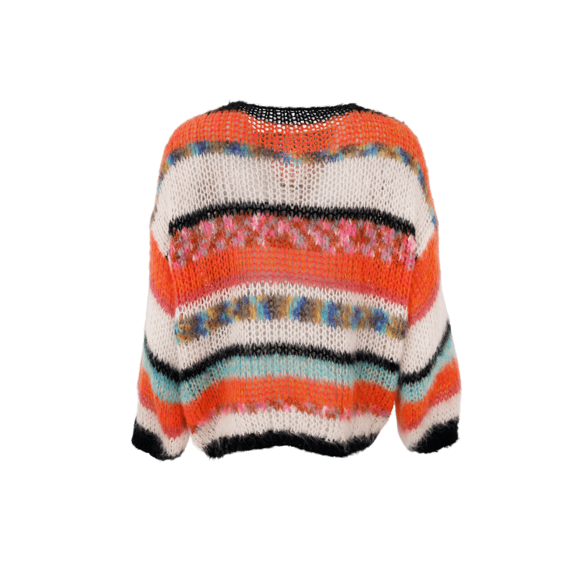 ADRIA Strikket Genser Orange Mix
