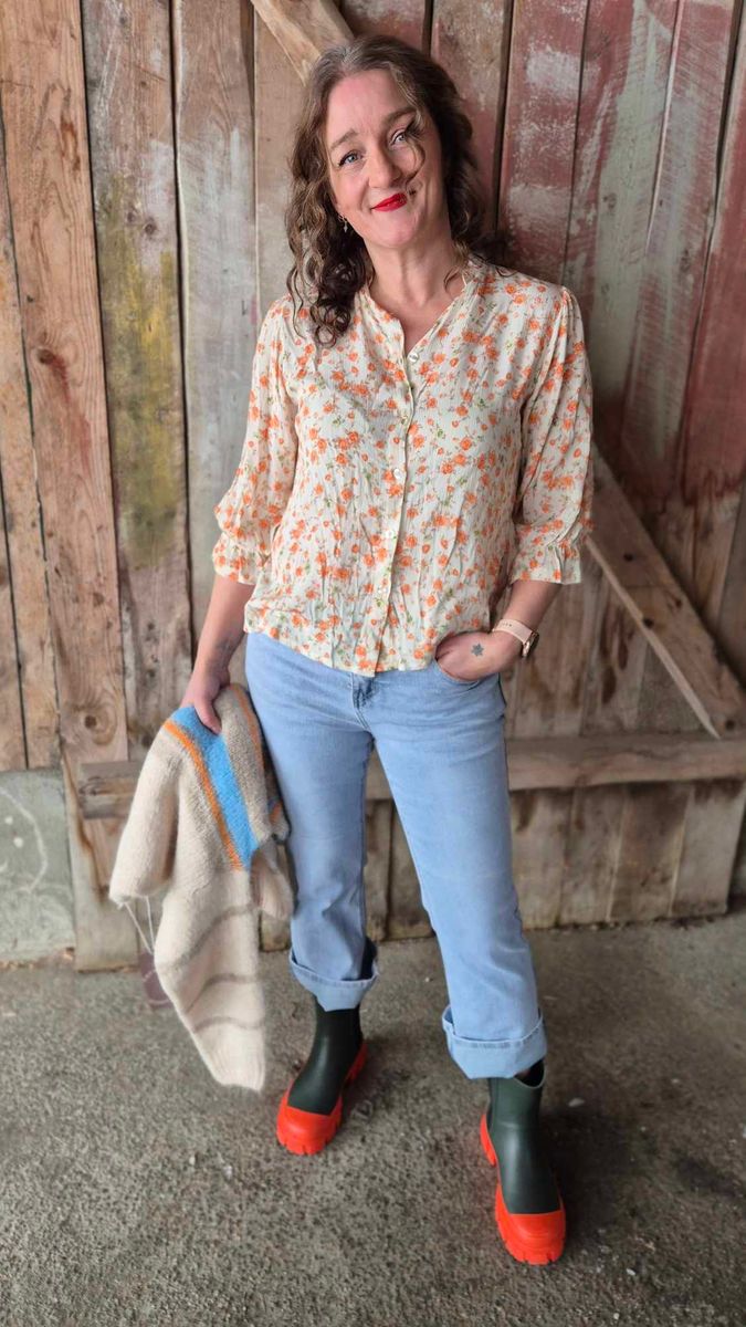 MARTE Bluse Flowermix Corall