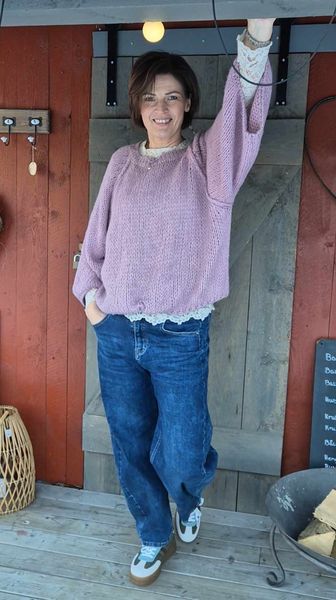 Hovedbilde LE DUNE Genser Dusty Rose