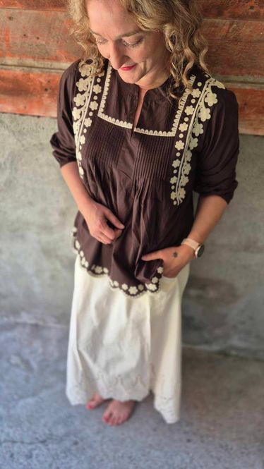 Hovedbilde VIBA Bluse Coffee Bean