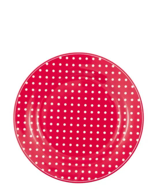 Hovedbilde TALLERKEN Dotty Red