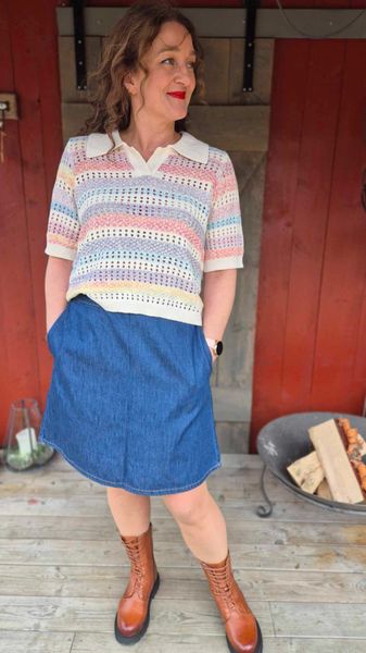 Hovedbilde NUA Arpa Skirt Dark Blue Wash