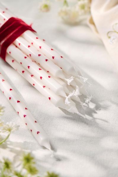 Hovedbilde TYNNE STEARINLYS Hjerte