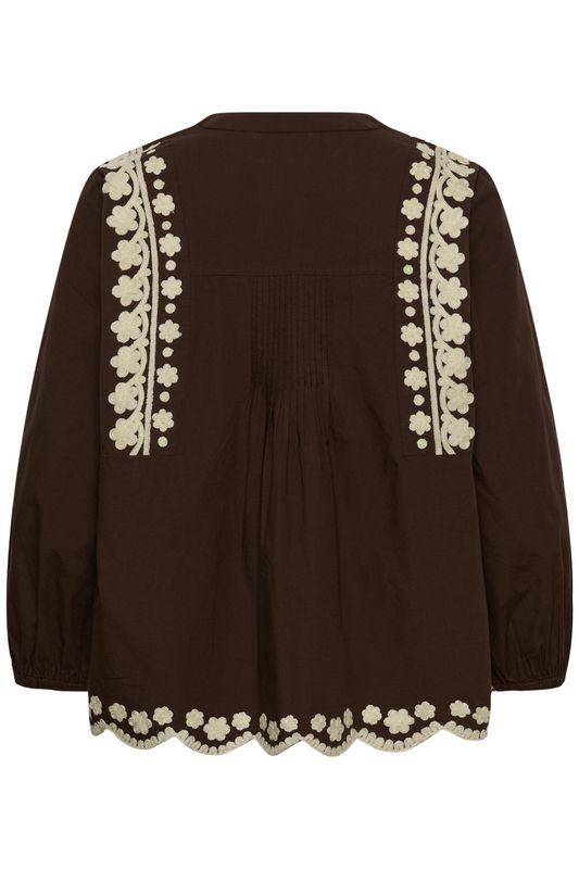 VIBA Bluse Coffee Bean
