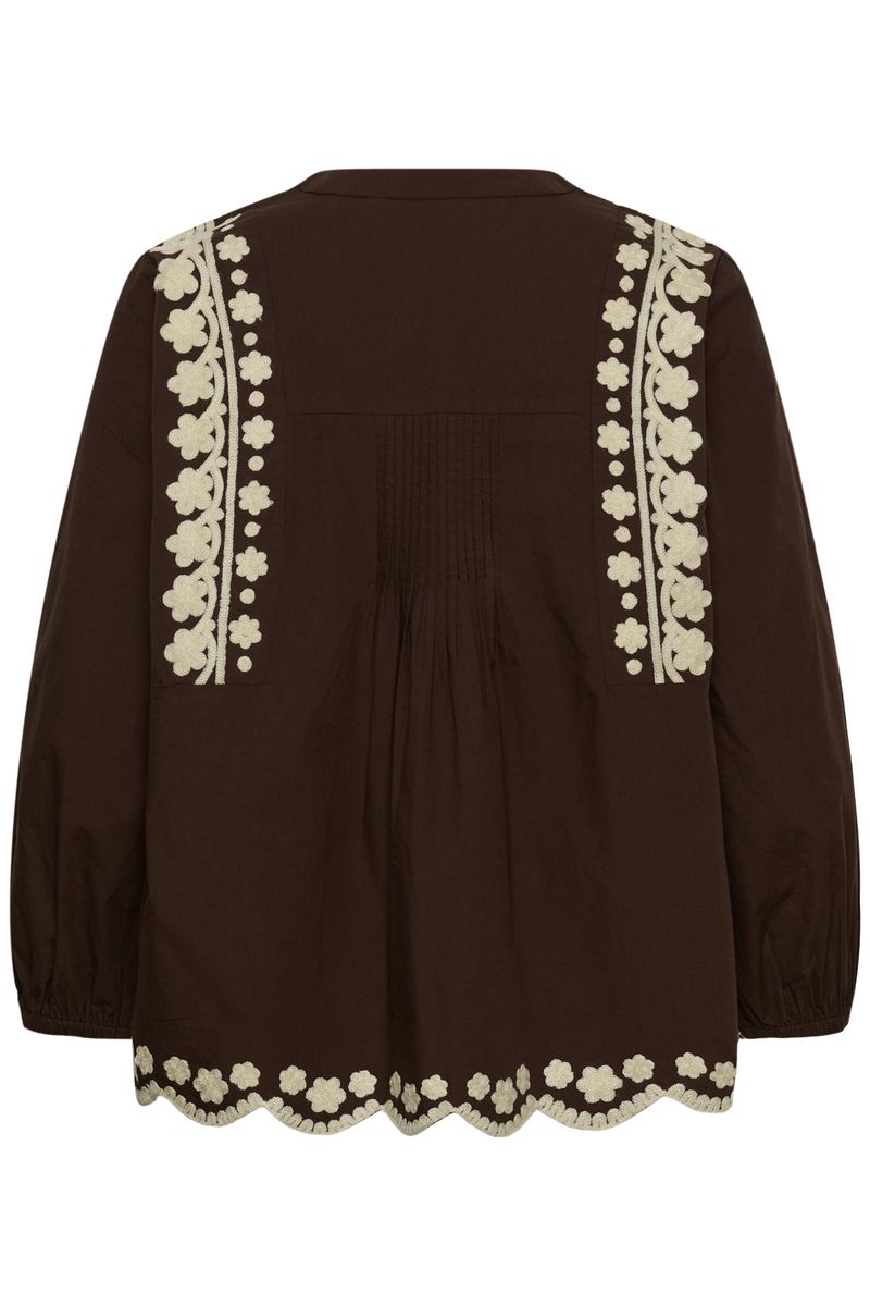 VIBA Bluse Coffee Bean