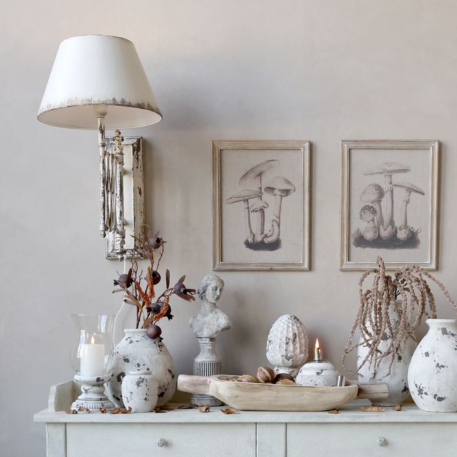 Hovedbilde VEGGLAMPE Victoria Antique Creme