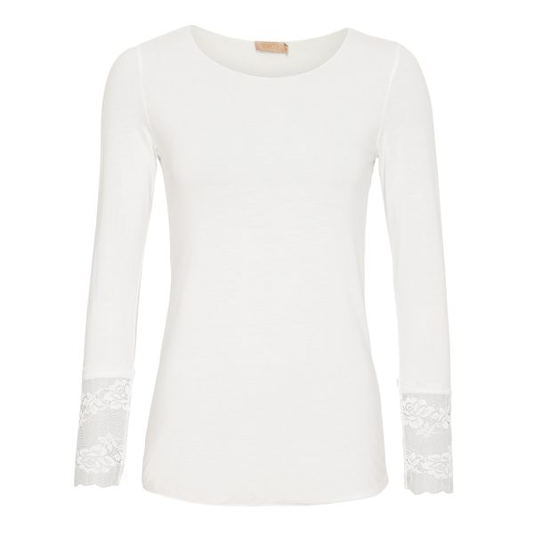 Hovedbilde T-SHIRT med Blonder White