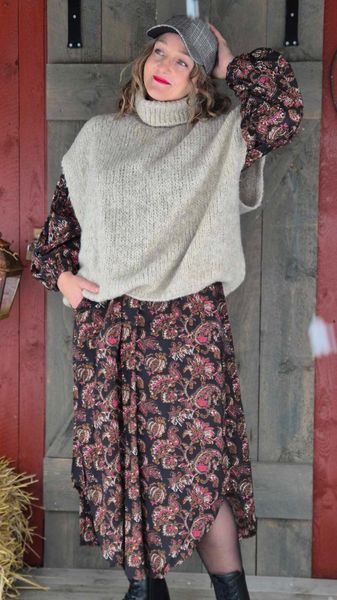 Hovedbilde FLORA Kjole Exotic Black