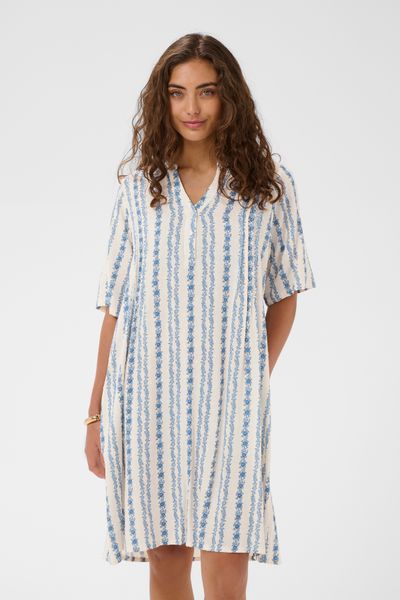 Hovedbilde HOLLIE Kjole Blue/White Graph