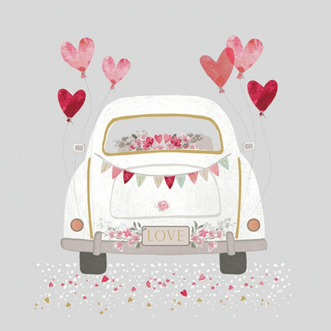 Hovedbilde SERVIETT Lunsj Just Married