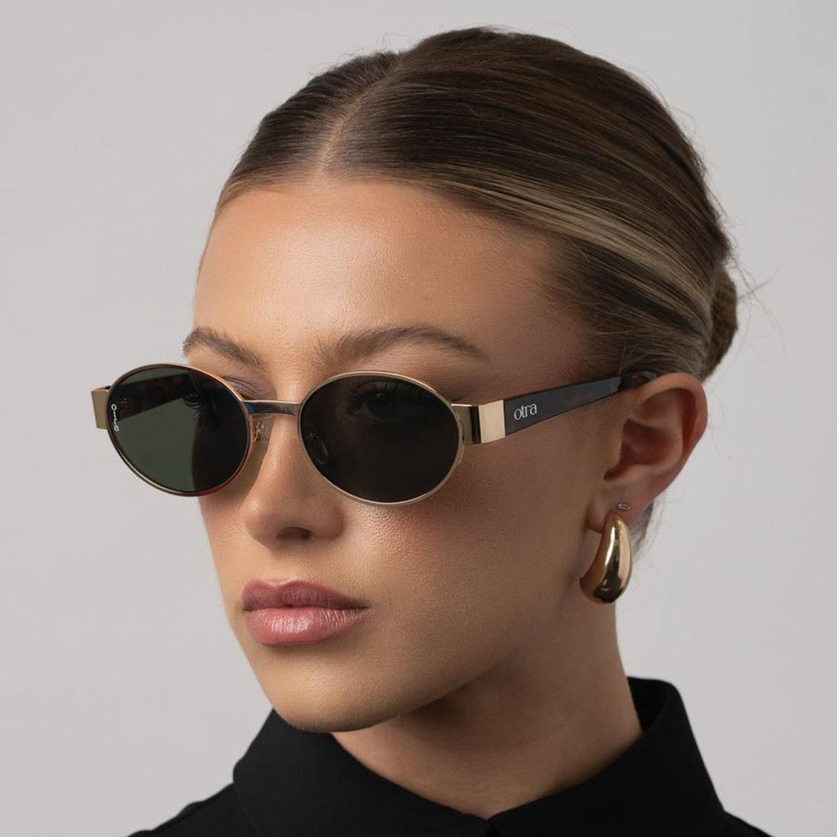 OTRA Solbriller Echo Gold Tort/Green 