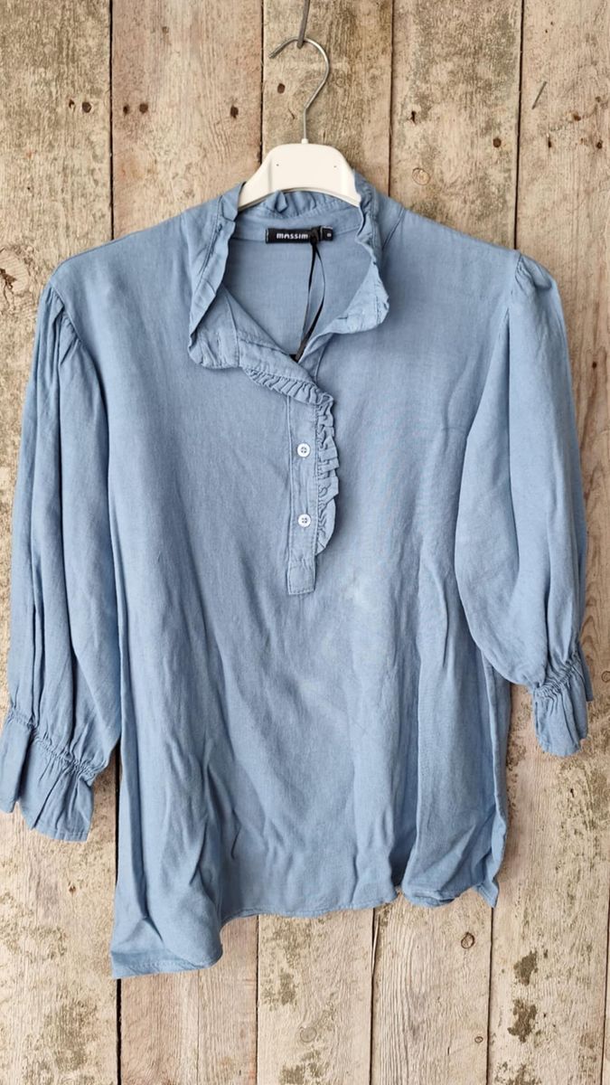 TINA Linskjorte Jeans