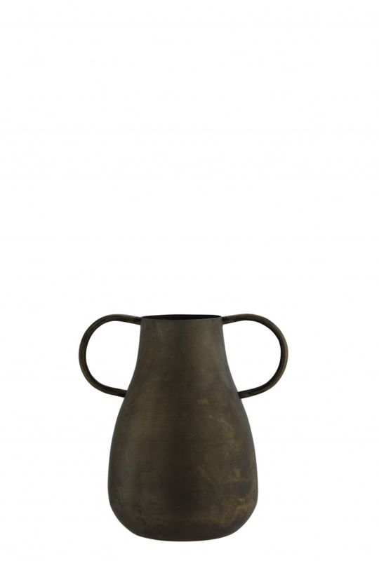 VASE Kobber med To Hanker