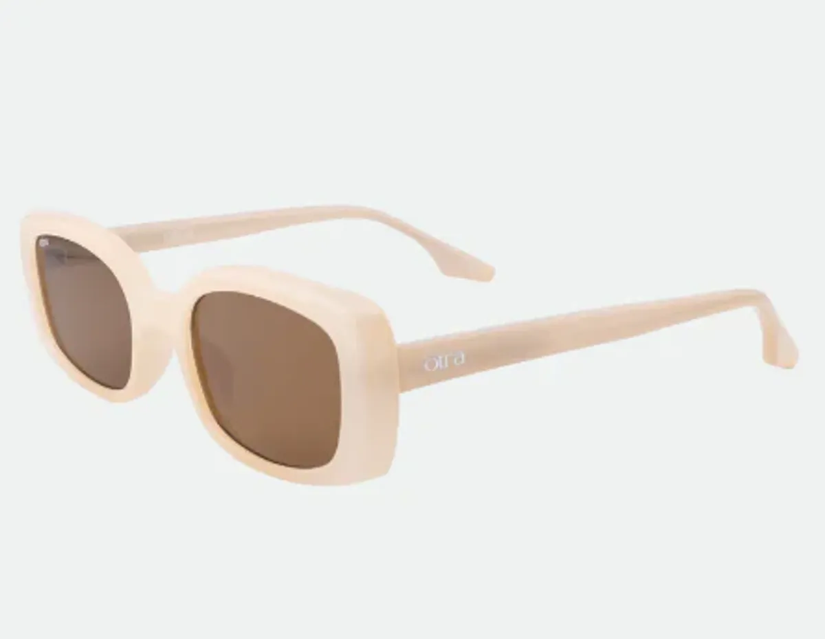 OTRA Solbriller Daisy - Frosted Ivory/Brown