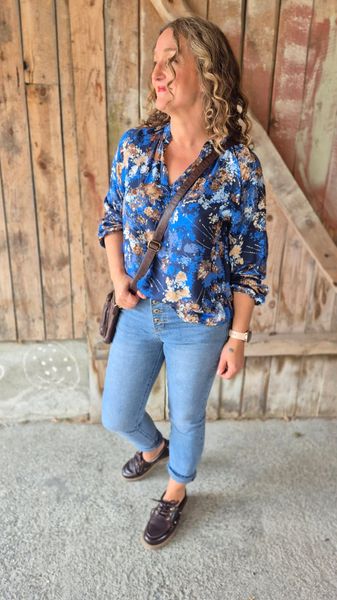 Hovedbilde MADI Dittemarie Bluse, Blue ...