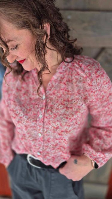 Hovedbilde CECILIE Bluse Flowermix Pink