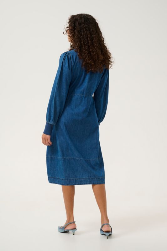 ALLURA Denim Kjole Dark Blue Wash