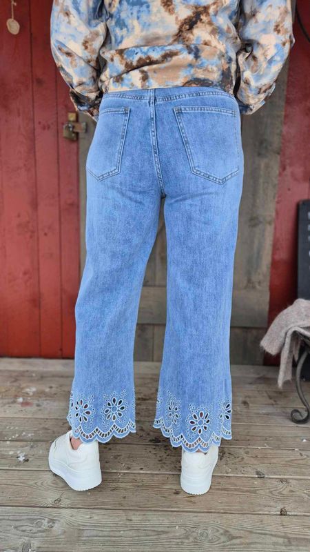 AMALIE Denim Jeans m Blonder