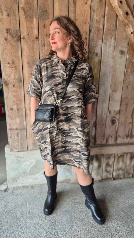 TALA Elina Kort Kjole Camouflage 
