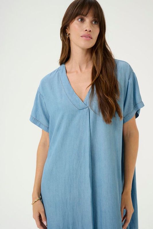 CITHA Aurelia Kjole Light Blue Wash