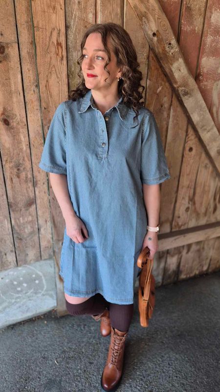 AYNA Kjole Blue/White Stripe