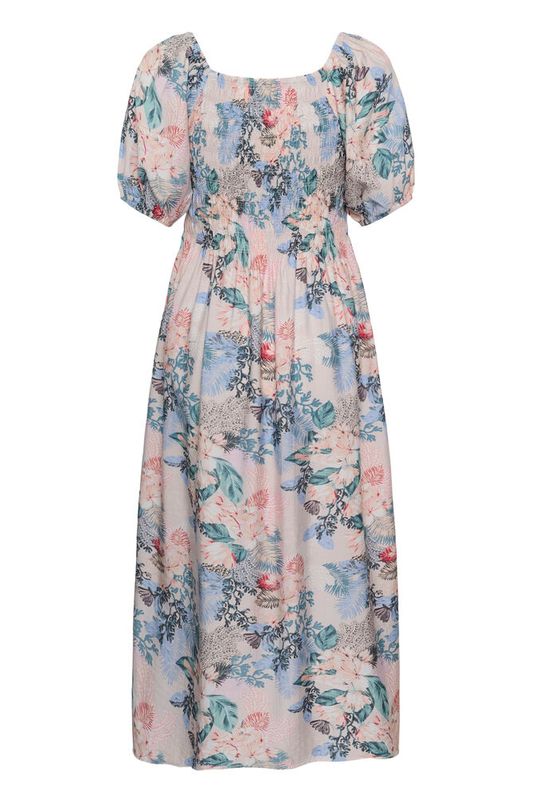 LOTUS Greece Smock Kjole Whitecap/Blue 