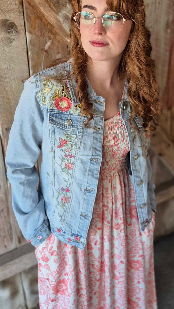 BOHEME Jeansjakke Broderi 