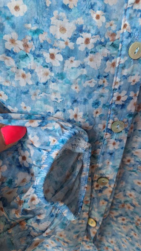 CECILIE Bluse Flowermix Blue
