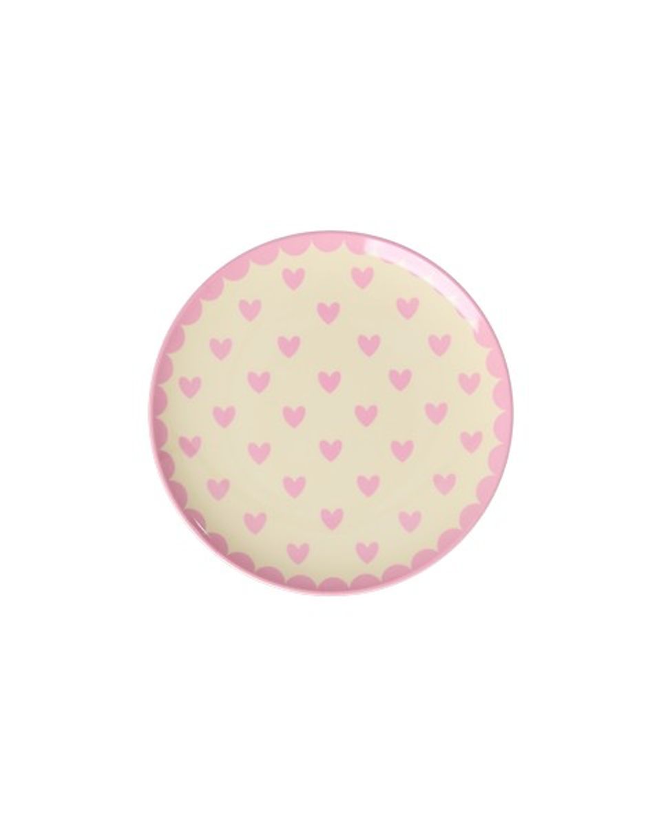 TALLERKEN With Favorite Hearts Print -  Dark Pink - Small