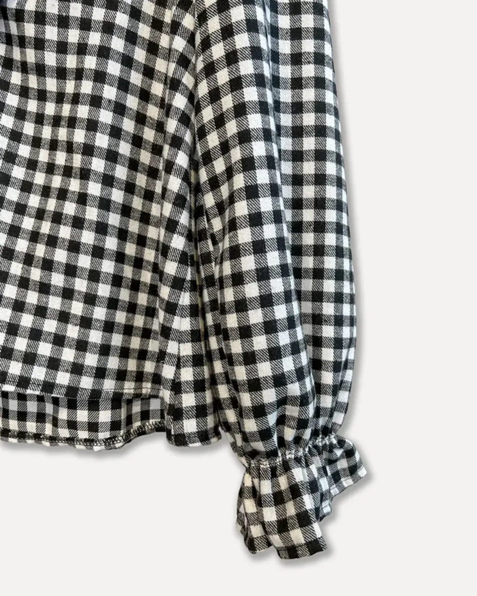 CHECK Bluse Smårutete Sjakkmønster 