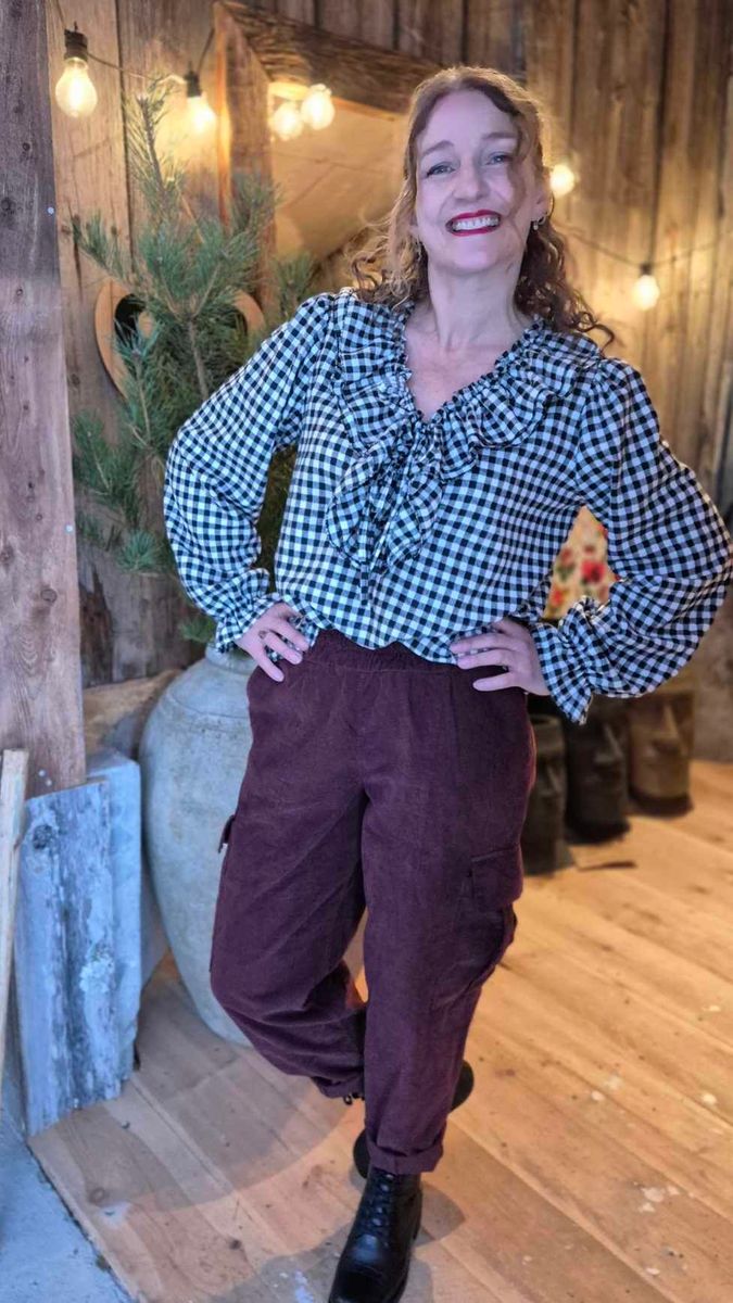 CHECK Bluse Smårutete Sjakkmønster 