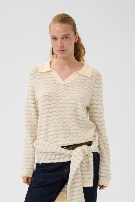 AMERA Pullover Whitecap/Blue