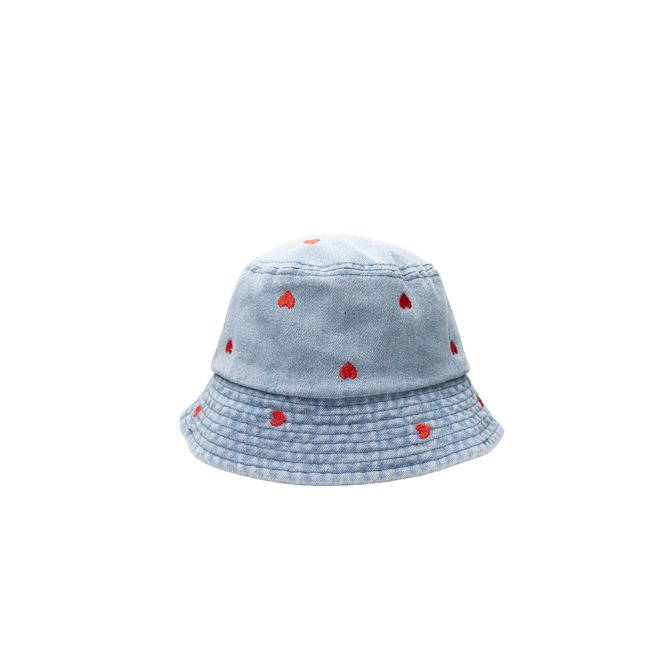 Hovedbilde BØTTEHATT Hjerter Denim 