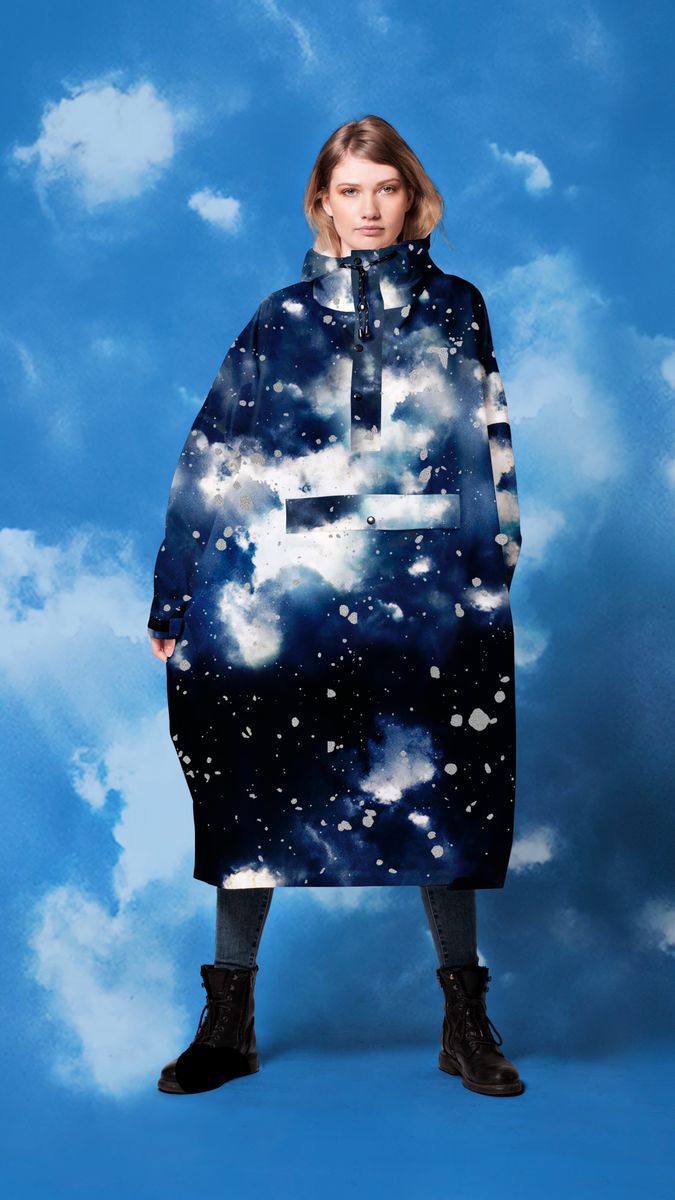 RAINKISS Starry Night Regnponcho