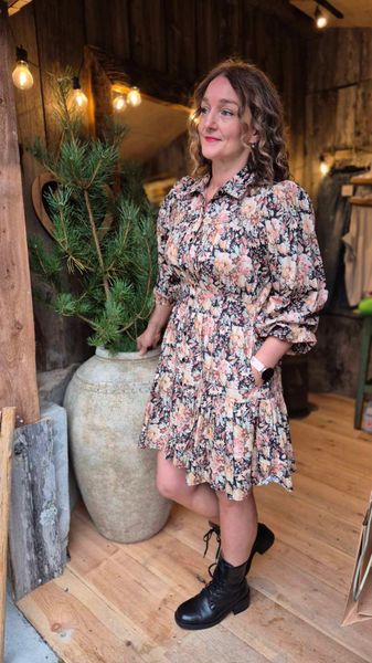 Hovedbilde VICKY Kjole Soft Botanic