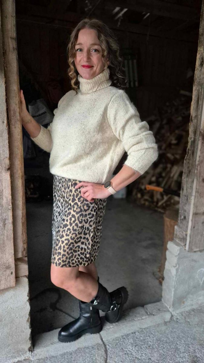 CAROL Muxi Skjørt Leopard