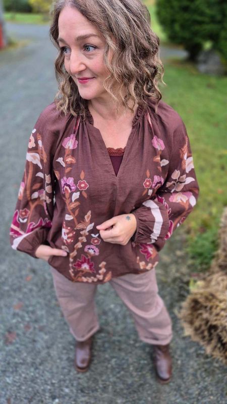 MARIGOLD Bluse Coffe