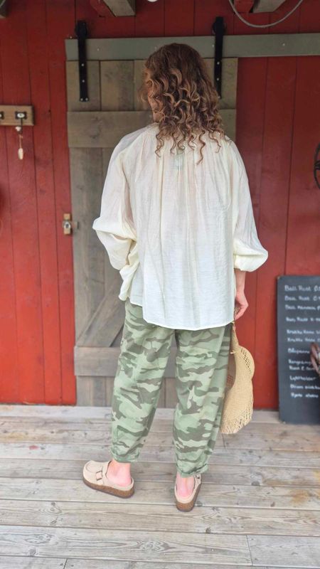  BOHO Bluse Ecru 