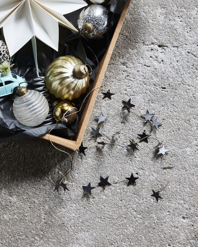 GUIRLANDER Stars Antikk Sort 