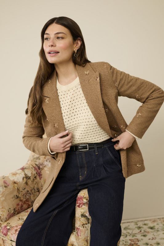 HERNING Blazer Beige/Brown