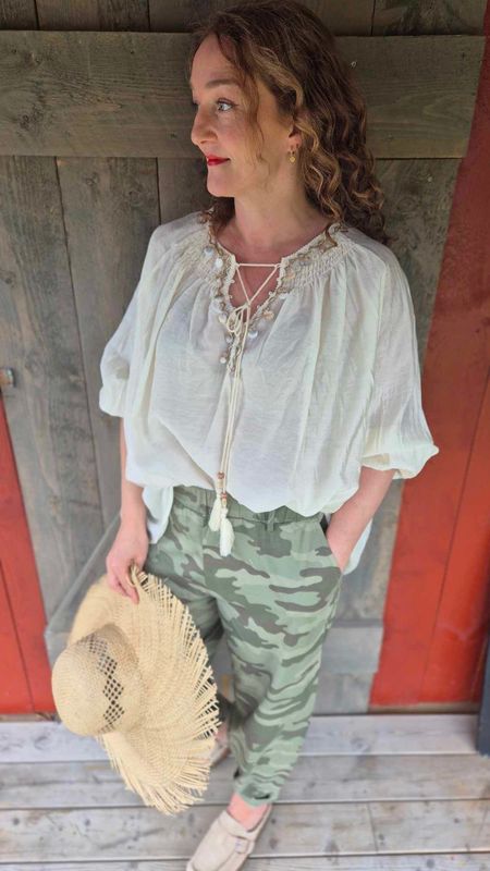ABBIE Barrel Camo Bukse 